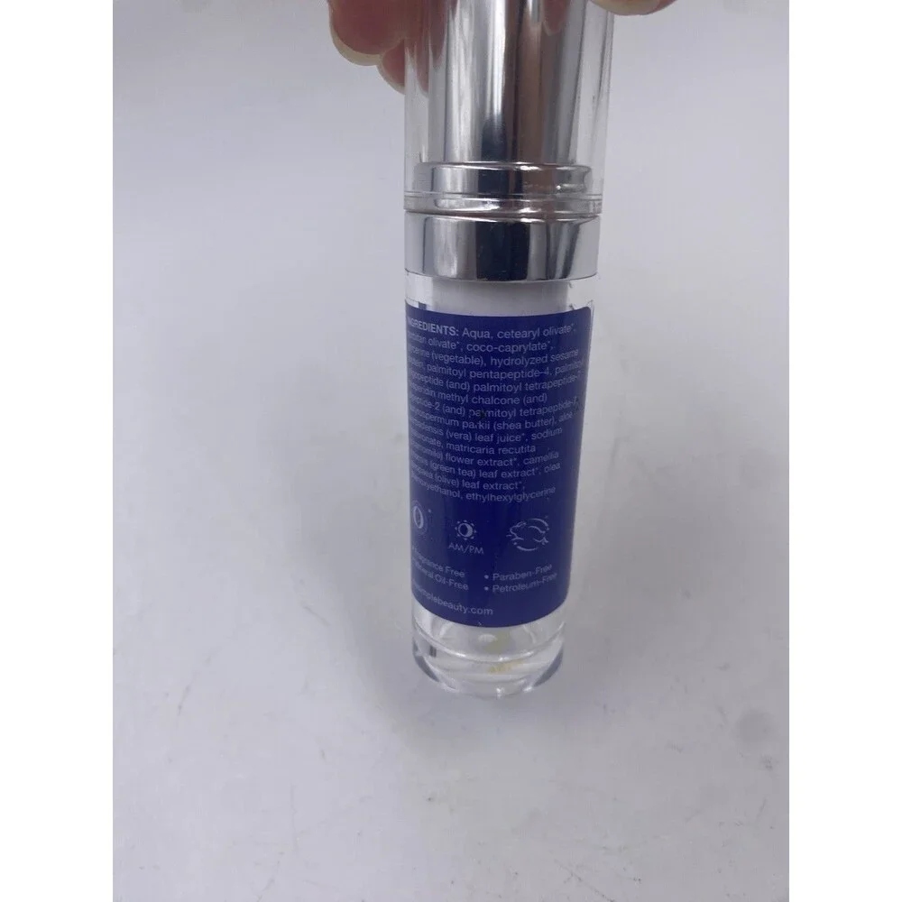 Simple Beauty Fine Line Eye Serum 0.5 Oz. New Cracked Lid